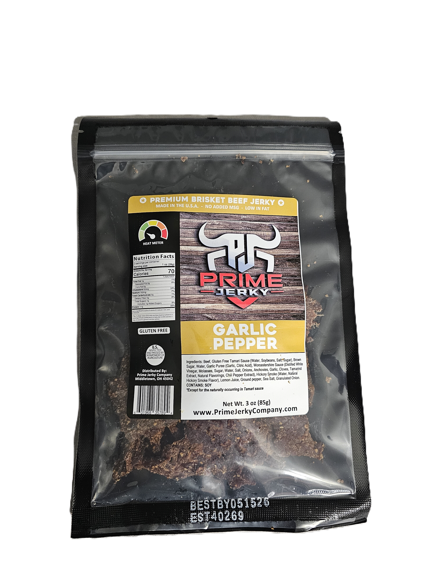 Garlic Pepper Beef Jerky
